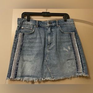 Free People Jean skirt